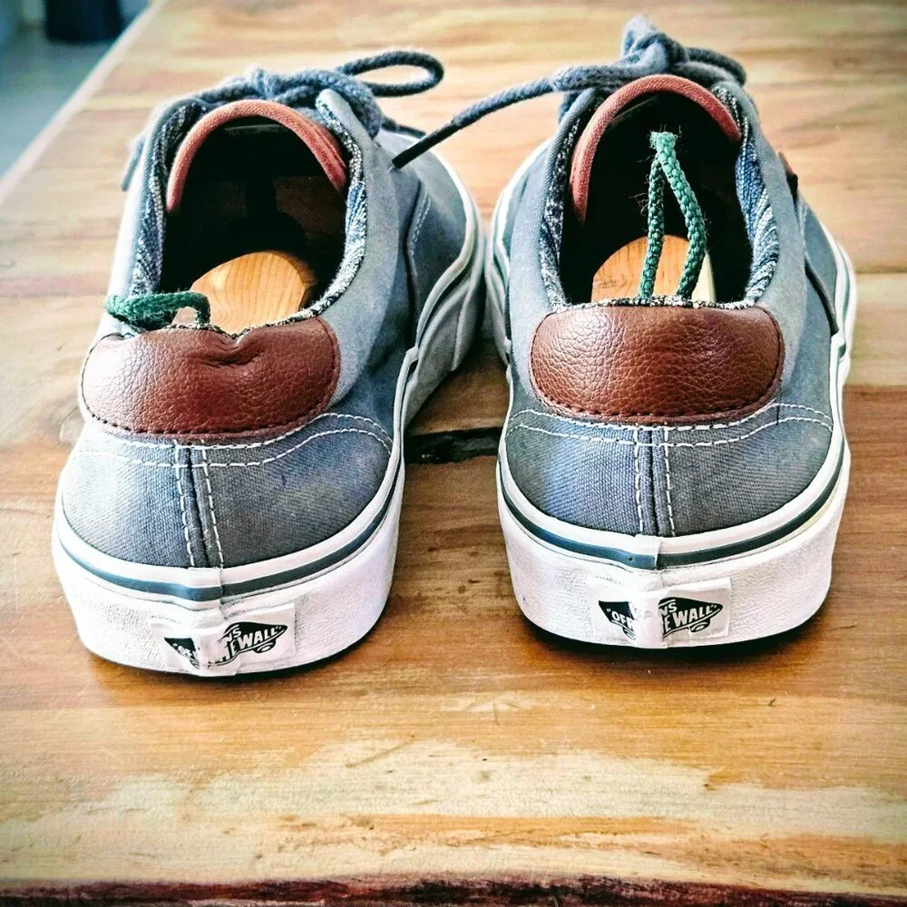 Vans Era 59, dark grey with leather accents, size 8